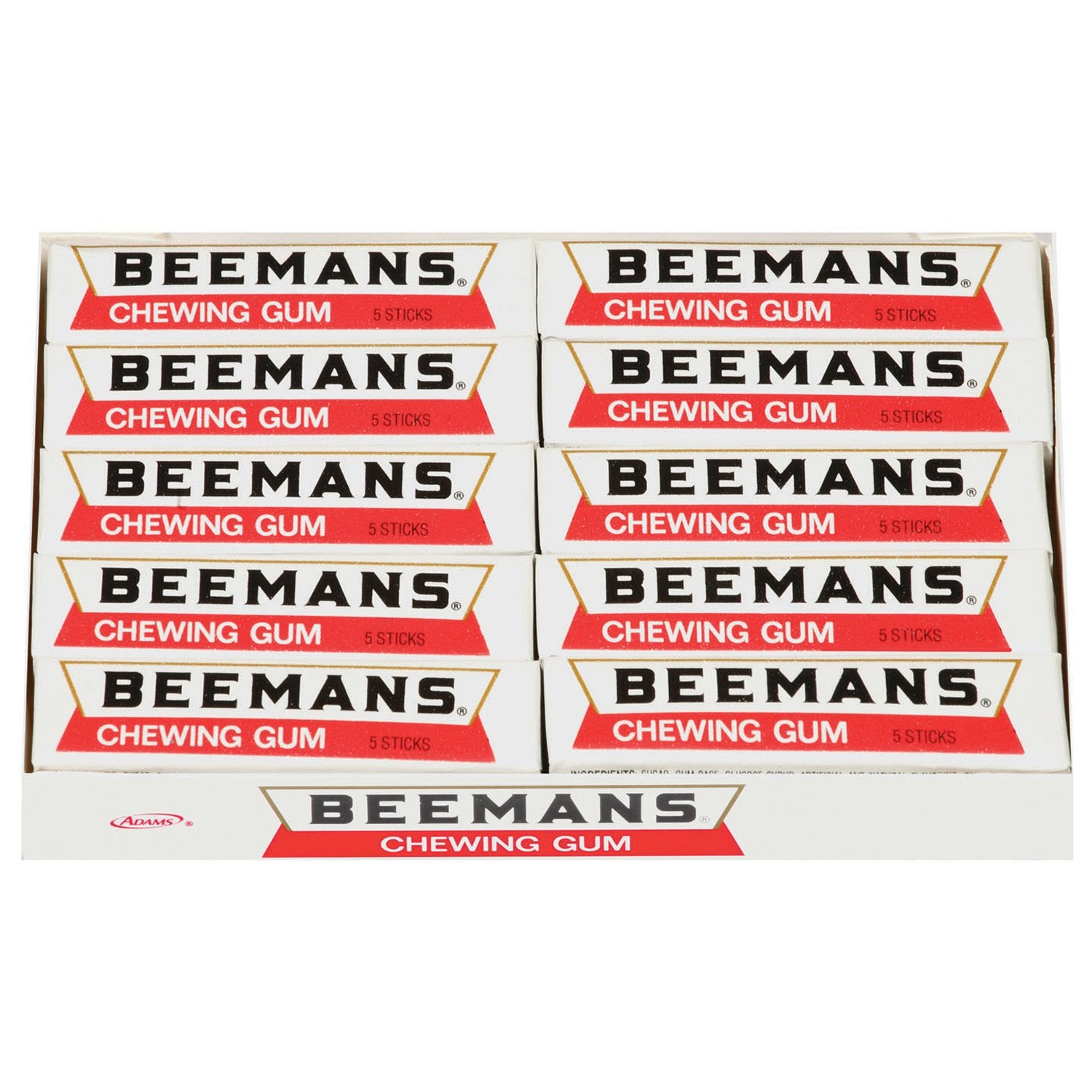 Beemans Chewing Gum 5 Piece 20 Count